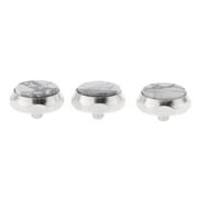 3 Trumpet Finger Buttons to Repair Brass Instrument Accessories Pieces , White Gray